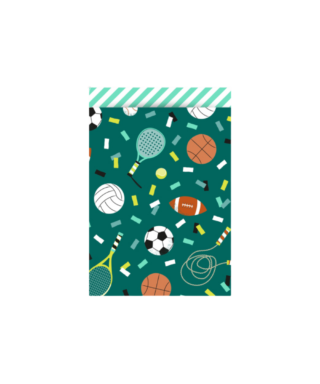 Papīra tūta Sports, Stripe - Mint, 17 cm x 25 cm