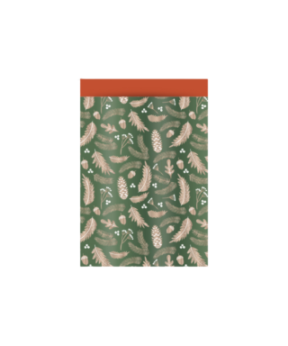 Papīra tūta Forest Glossy Green - Cognac, 17 cm x 25 cm
