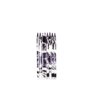 Sveces kūkai Marble Black, 24 gab