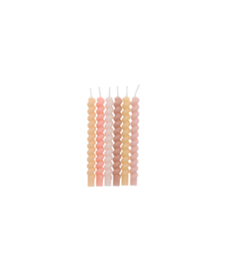 Sveces kūkai Twister Pale Pastel, 12 gab