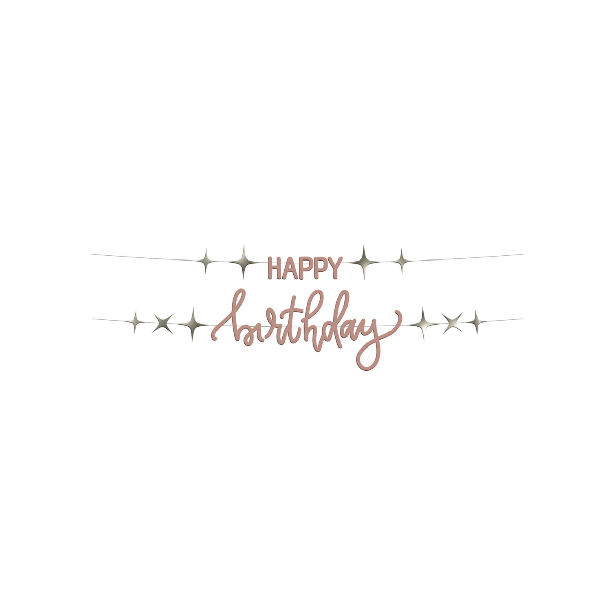Papīra virtene happy birthday - Manilla