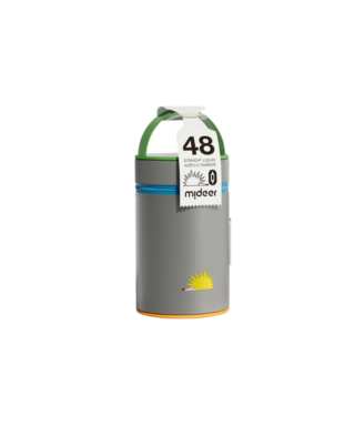 Akrila flomāsteri Straight Liquid, divpusēji, 48 gab., Mideer