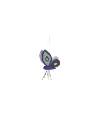 Filca dekors Butterfly, dark blue, 10 cm