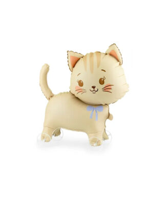 Folijas balons Cat on wheels, ar riteņiem
