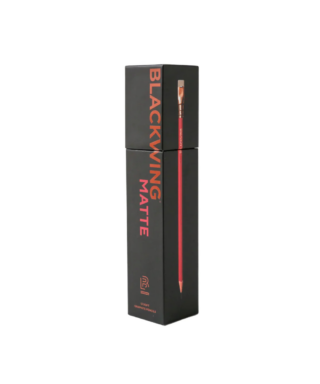 Grafīta zīmuļi Blackwing Matte Red, Soft, 4B, 12 gab., ar dzēšgumiju