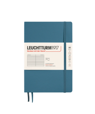 Piezīmju grāmata A5, Stone Blue, Softcover, līniju, Leuchtturm1917