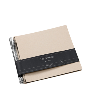 Fotoalbums Economy, Medium, Satin Champagne, krēmkrāsas lapas, Semikolon