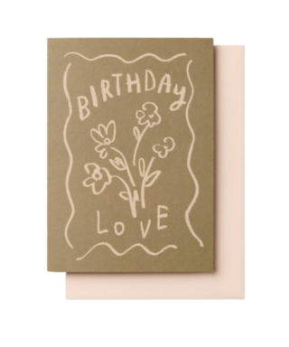 Kartīte Birthday Love, Pastel, Katie Leamon