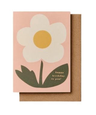 Kartīte Happy Birthday, Flower, Katie Leamon