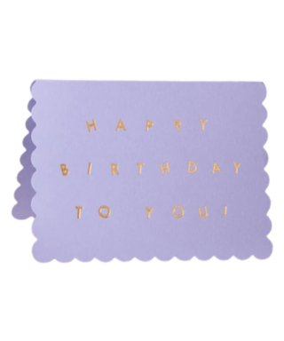 Kartīte Happy Birthday To You, Lavender, Katie Leamon