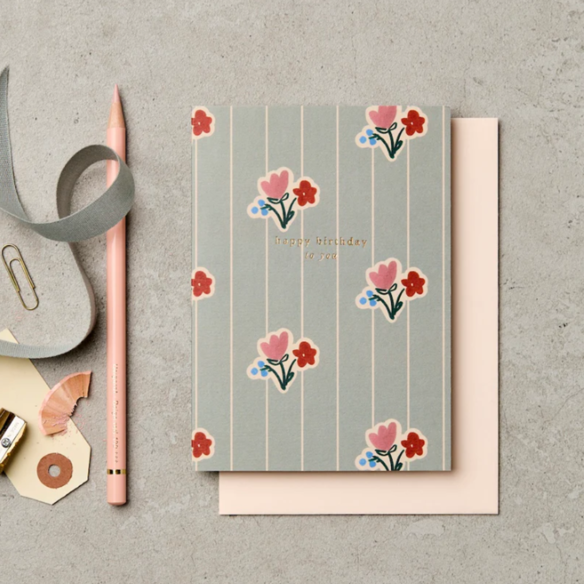 Kartīte Wallpaper Posy Birthday, Katie Leamon-2-Manilla