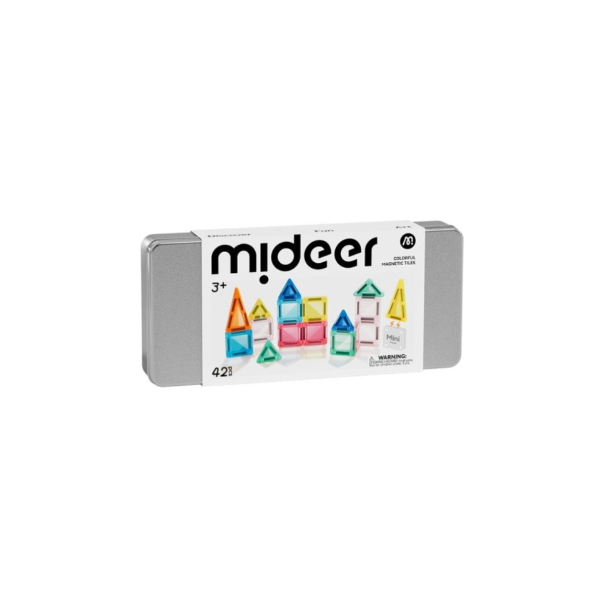 Magnētiskais konstruktors Magnetic tiles, Mini, Mideer-Manilla