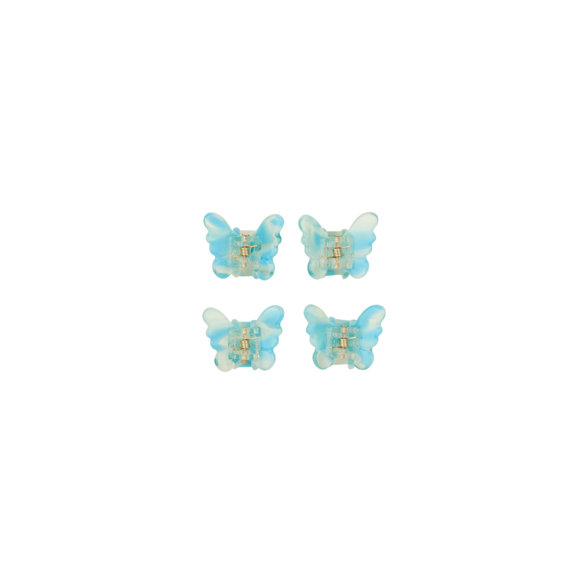 Matu klipšu komplekts Blue butterfly, 4 gab, Coucou Suzette-Manilla