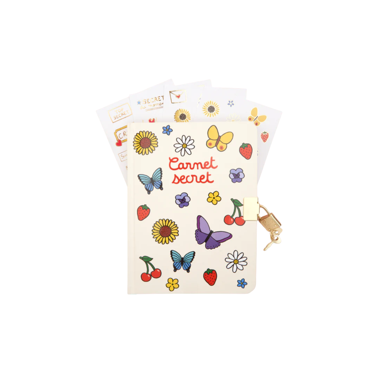 Piezīmju grāmata Secret Diary, ar atslēgu, Coucou Suzette-Manilla