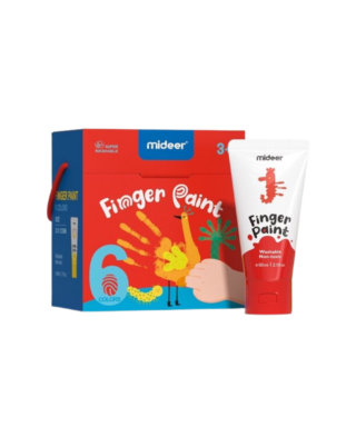 Pirkstu krāsas Finger Paint, 6 gab., Mideer