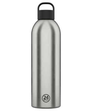 Pudele Clima, 1.5 L, Handle lid, Brushed Steel, 24 Bottles