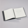Sēru grāmata Condolence Book, Black, krēmkrāsas lapas, Semikolon-Manilla-3