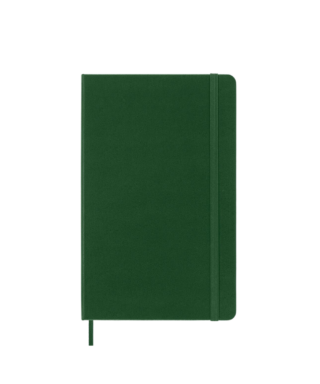 Piezīmju grāmata Moleskine Classic, rūtiņu, Green, L, Hardcover