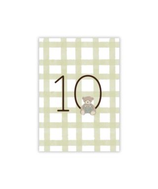 Ciparu kartīte 10, Little Wonder, vienpusēja, Manilla