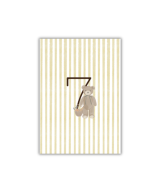 Ciparu kartīte 7, Little Wonder, vienpusēja, Manilla