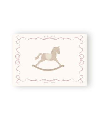 Kartīte Rocking Horse, Pink, Little Wonder, Manilla