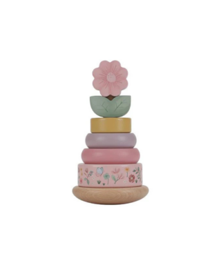 Koka rotaļlieta Rocking Ring Stacker, Fairy Garden, Little Dutch
