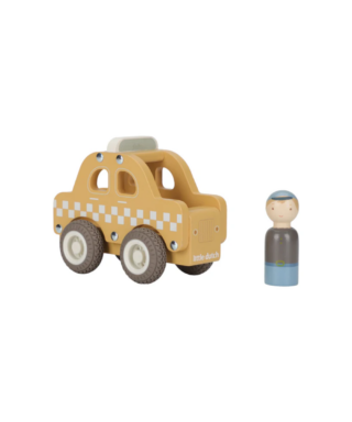 Koka rotaļlieta - auto Taxi, Little Dutch