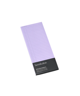 Līmlapiņas Sticky Monthly Planner, lilac, Semikolon