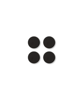 Magnēti Round, Black metal, Extra strong, 4 gab.