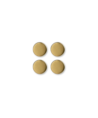 Magnēti Round, Gold metal, Extra strong, 4 gab.