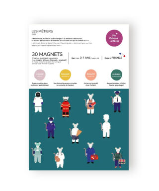 Magnēti The Professions, Dress Up, Magnetic Game