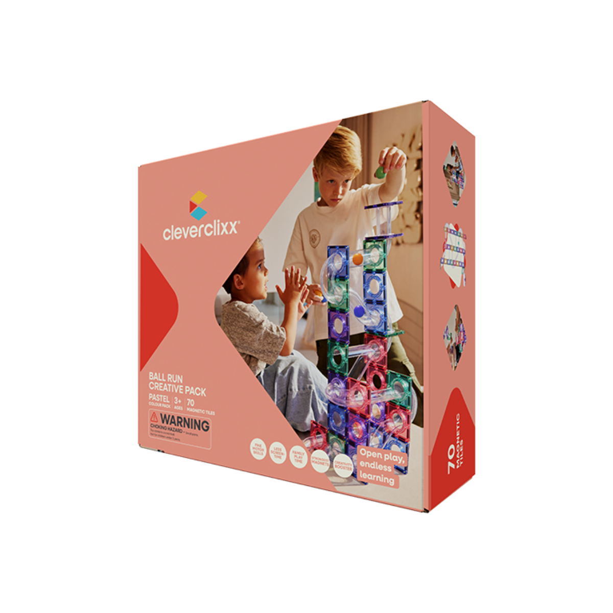 Magnētiskais konstruktors Ball Run Creative Pack Pastel, CleverClixx