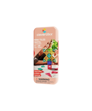 Magnētiskais konstruktors Mini Tiles Pack Pastel, CleverClixx