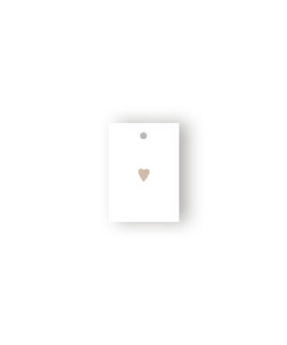 Mini kartīte Tag, Heart, Little Wonder, Manilla
