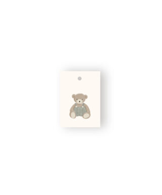 Mini kartīte Tag, Teddy, Cream, Little Wonder, Manilla