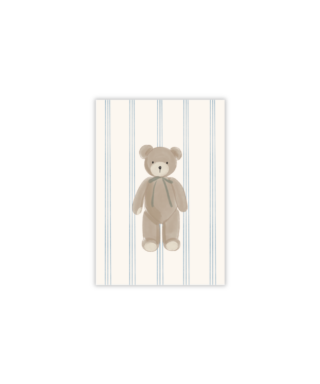 Mini kartīte Teddy, Blue, Little Wonder, Manilla