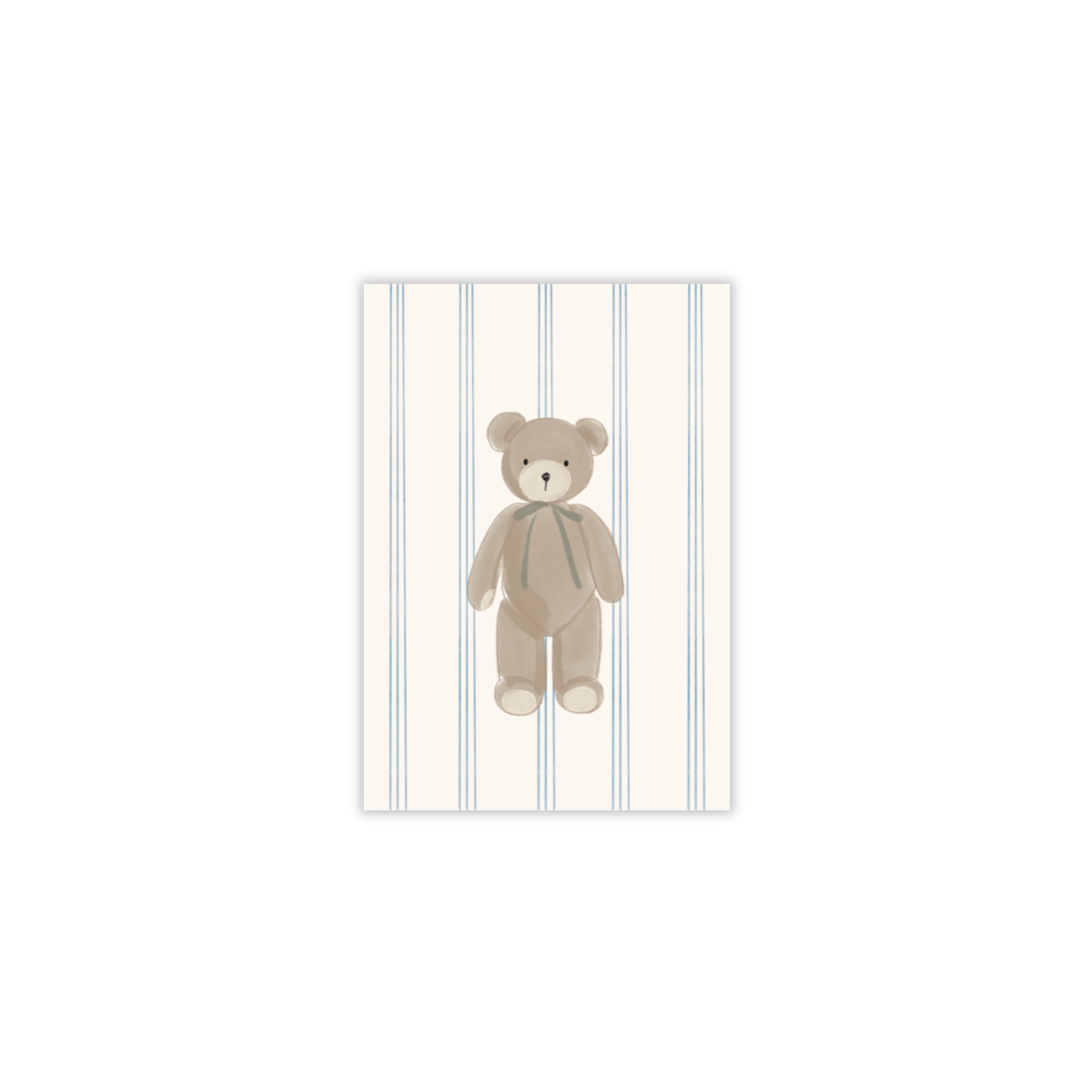 Mini kartīte Teddy, Blue, Little Wonder, Manilla