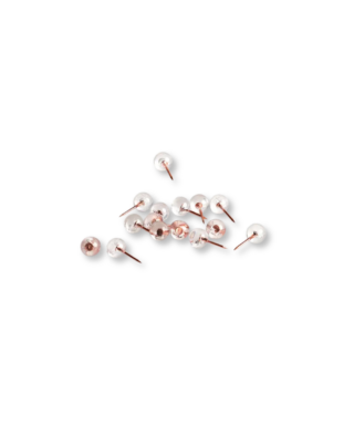 Piespraužu komplekts Ball, Transparent/Rose Gold, 25 gab.