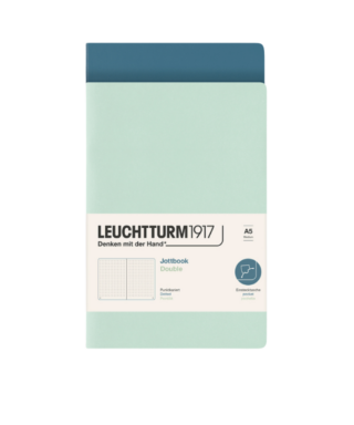 Piezīmju burtnīcas Jottbook, Mint Green and Stone Blue, punktotas, 2 gab. Leuchtturm1917