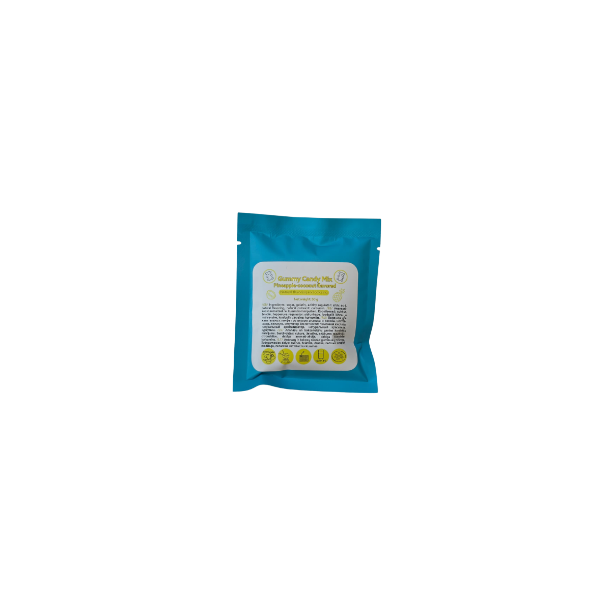 Pulveris konfekšu gatavošanai Candy mix, DIY Gummy, Pineapple Coconut-Manilla