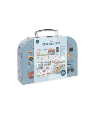 Radošais komplekts Creativity Suitcase, Jim & Vehicless, Little Dutch