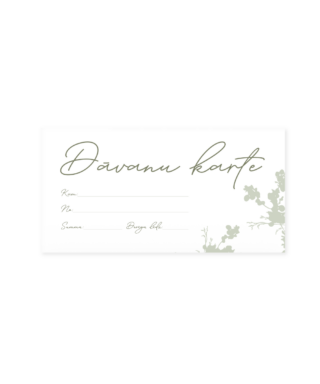 Dāvanu karte Tiny blossom, Mint Bloom, Manilla