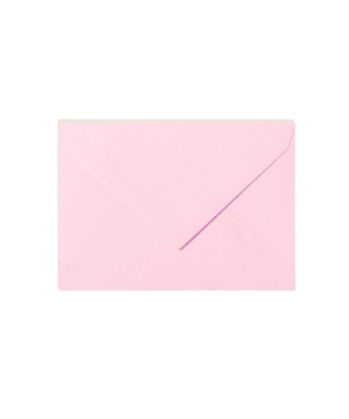 C6 izmēra aploksne Pale Pink, ar trijstūra veida aizdari