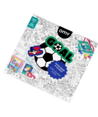 Krāsojamais plakāts Giant Colouring Poster, Goal, Omy