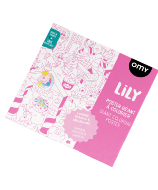 Krāsojamais plakāts Giant Colouring Poster, Lily, Omy