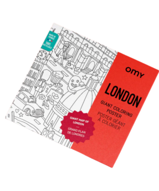 Krāsojamais plakāts Giant Colouring Poster, London, Omy