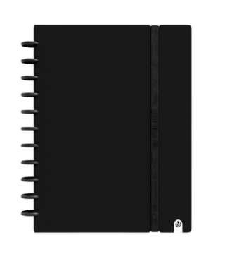 Piezīmju grāmata Ingeniox Black, A4, līniju, Carchivo