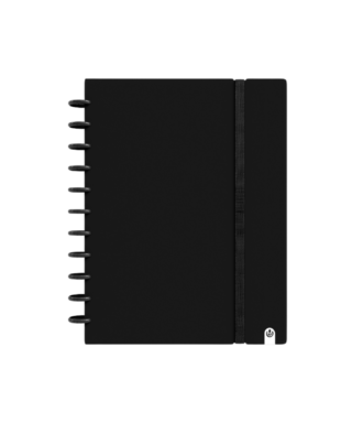 Piezīmju grāmata Ingeniox Black, A5, līniju, Carchivo