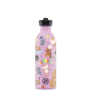 Pudele Urban Sport Lid, 500 ml, Meow Friends, 24 Bottles