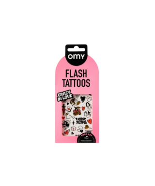 Tetovējumu komplekts Flash Tatoos, Crazy in love, Omy